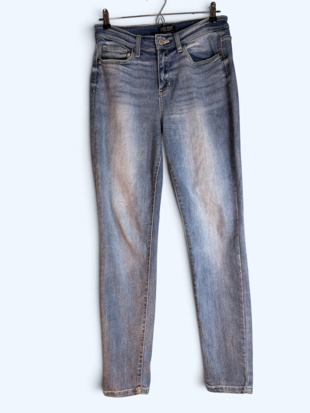 Judy Blue women's Blue jeans Relaxed Fit Skinny 9/29 Fade Whiskers